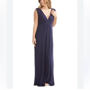 TART COLLECTIONS NAVY BLUE GRECIA MAXI DRESS SIZE MEDIUM NWT